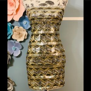 BeBe sequinned dress
